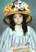 Mary Cassatt Fillette au Grand Chapeau oil on canvas